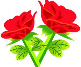 Bunga-bunga Mawar Yang Merah