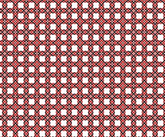 赤のシームレスな連動パターン ベクトル図