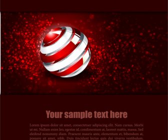 Red Sphere Background