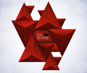 Rotes Dreieck Abstrakten Hintergrund