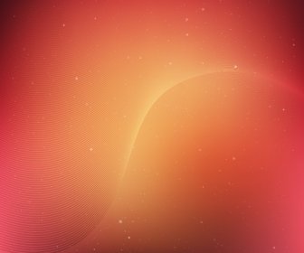Red Wave Line Abstract Background