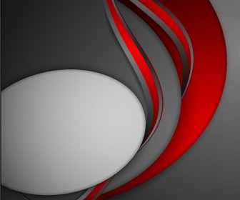 Red With Gray Layered Abstract Vector
