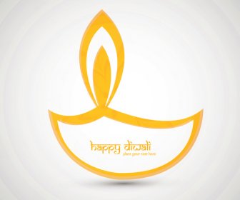 tarjeta religiosa diseño para diwali festival colorido vector