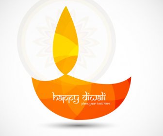 tarjeta religiosa diseño para diwali festival colorido vector