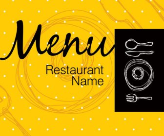 Restaurant Menu Cover Background Vector