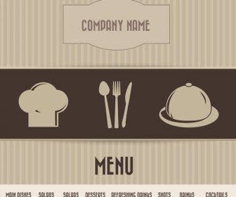 restaurant menu vector