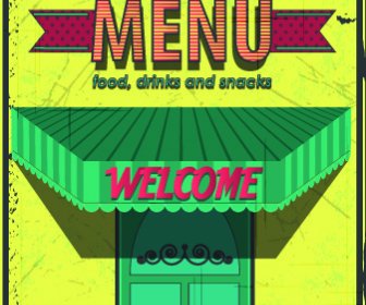 Retro Cafe And Restaurant Menu