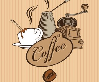 Retro Coffee Creative Poster Vector