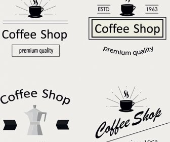 Retro-Kaffee-Logos