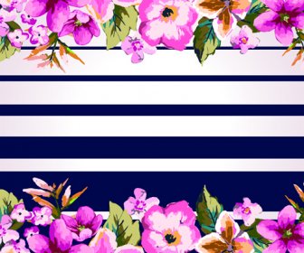 Retro Floral Background Graphic