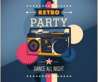 Retro-Party-Plakat