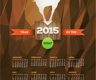 Gaya Retro Calendar15 Grafis Vektor