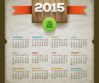 復古風格 Calendar15 圖形向量