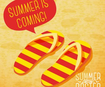 Retro Summer Advertising Poster Vector Set