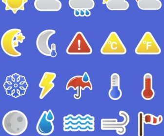 Retro Weather Icons