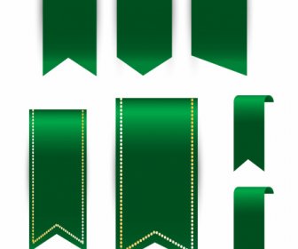 Şerit şablonları Parlak Yeşil Modern Tasarım
