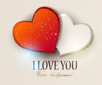 Romantic Happy Valentine Day Cards Vector