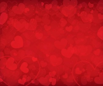 Vector Gratis De Corazón Romántico De San Valentín Fondo