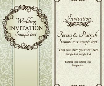 Romantisch Verzierte Hochzeitseinladungen