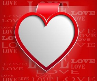 Romantischer Valentinstag Herzen Vektorgrafiken Hintergrund