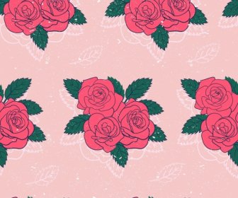 Roses Pattern Repeating Classical Decor