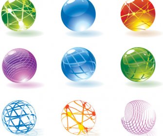 Round Crystal Ball Icon Vector