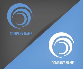 Katman Logo Vektör Tasarımı Yuvarlak