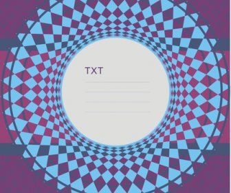 Round With Rhomb Vector Background