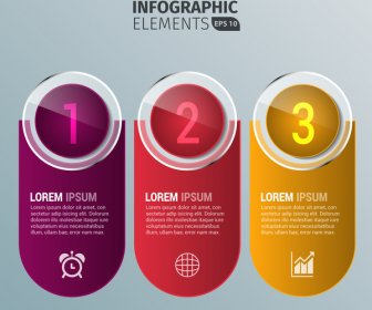 Infografik-Design-Elemente Gerundet