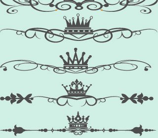 Vektor Dekorasi Mahkota Kerajaan