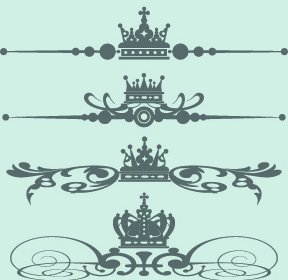 Vektor Dekorasi Mahkota Kerajaan 5