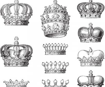 Vettori Di Design Vintage Royal Crown