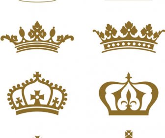 Royal Crown Vintage Desain Vektor