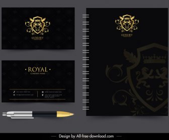 Royal Decorative Template Luxury Golden Black