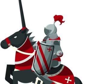 Royal Knight Icon Iron Armor Horse Decor