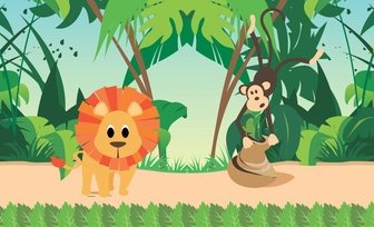 Safari Dschungel Tiere