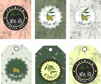 Sale Tags Templates Collection Olive Icon Decoration