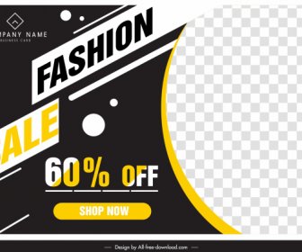 Sales Advertising Banner Contrasted Design Checkered Decor