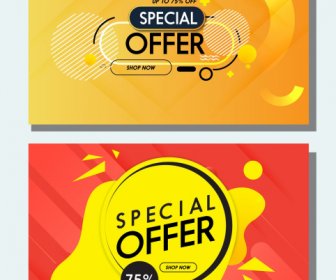 Sales Posters Templates Abstract Geometric Dynamic Decor