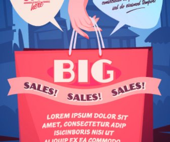 Sales Promotion Poster Design Vector