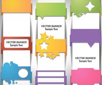 Contoh Teks Template Vector Banner