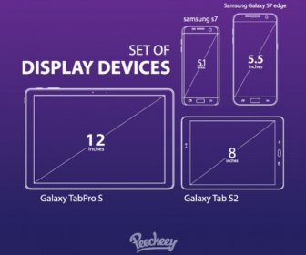 Samsung Mobile Geräte Umreißen Vorlagen