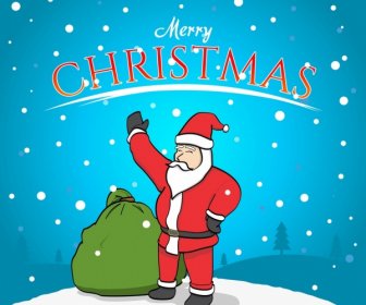 Santa Claus Deseo Feliz Navidad