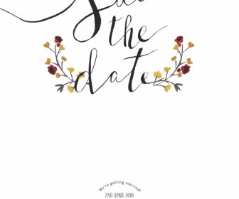 Save The Date Water Color