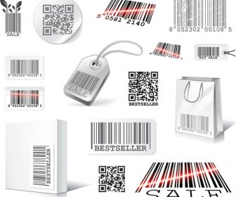 Scan Two Dimensional Code Label Design Elements