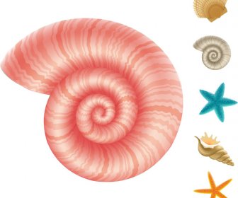 Sea Creature Colored Icons Sets