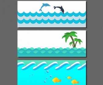 Sea Water Background Sets