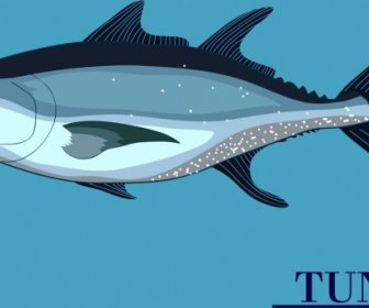 Seafood Background Tuna Icon Decor