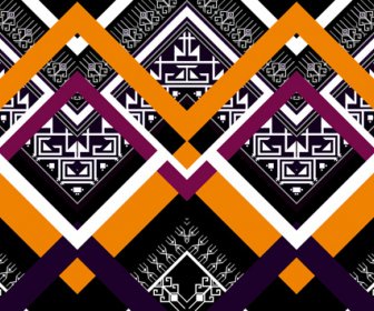 Seamless Ethnic Pattern Design Vector