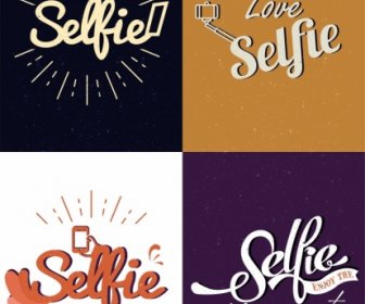 Selfie Banner Template Isolasi Teks Kaligrafi Dekorasi